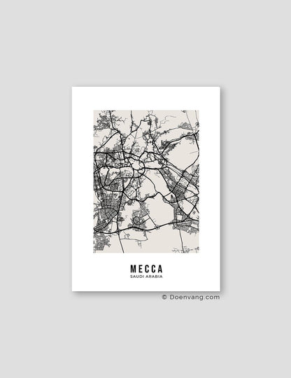 Beige Street Map, Mecca - Doenvang