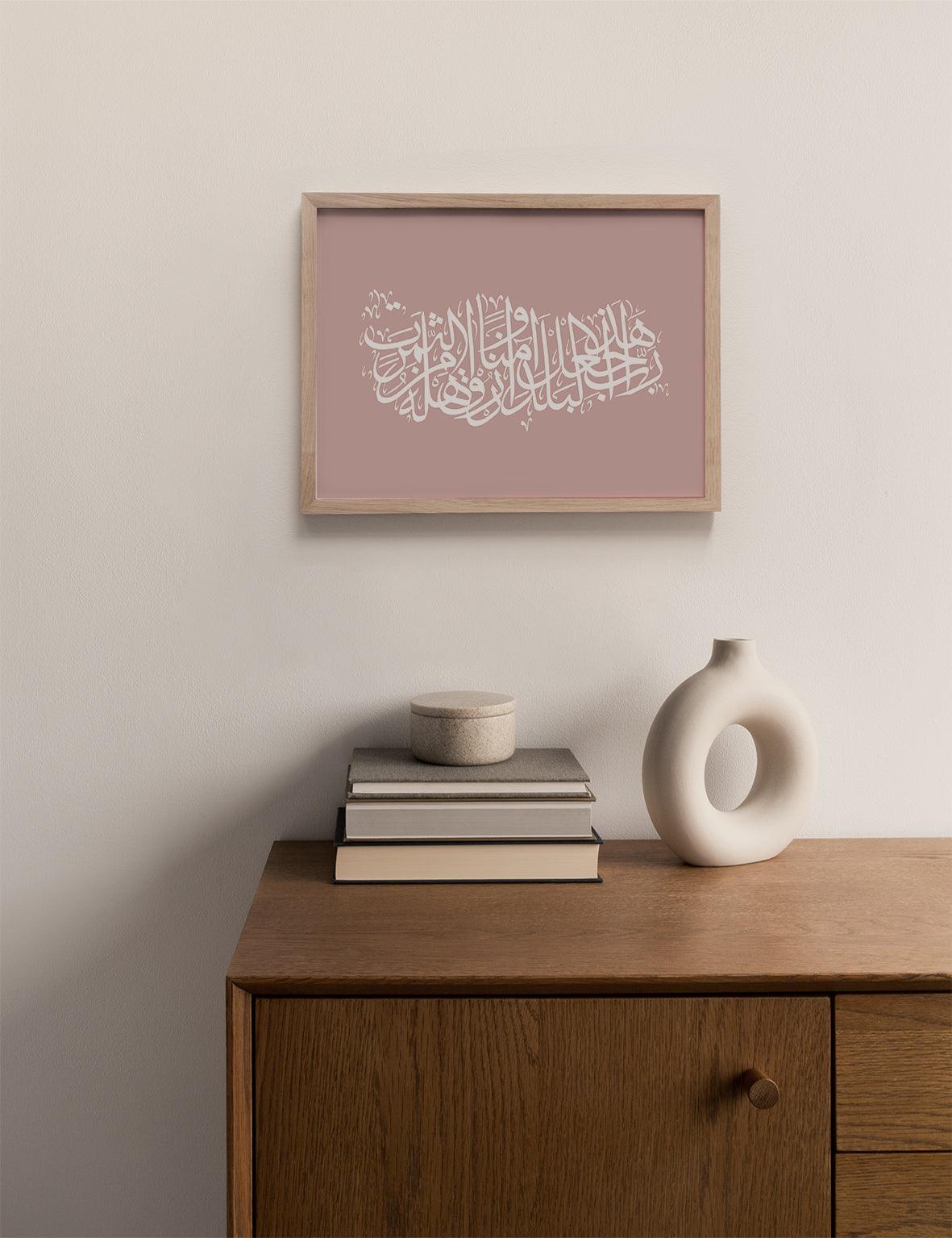 Calligraphy Turkey, Pink / White - Doenvang