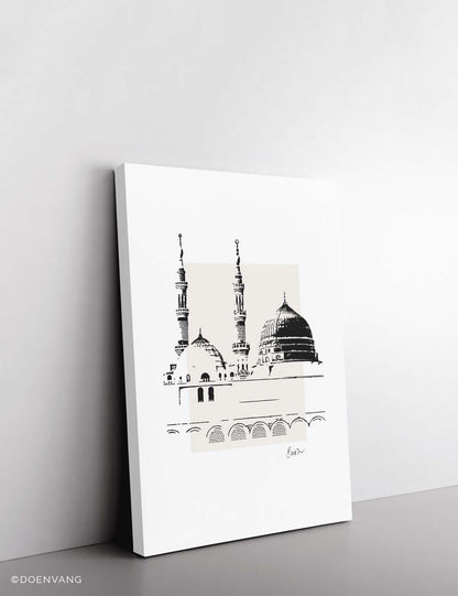 CANVAS | Handmade An Nabawi Ink drawing - Doenvang