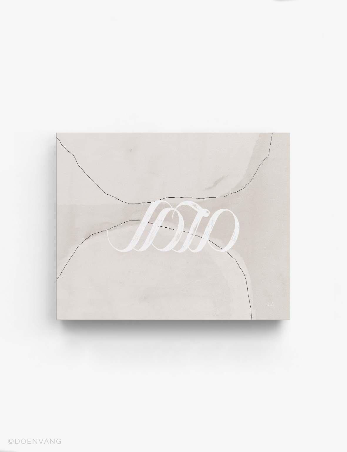 CANVAS | Handmade Muhammad Calligraphy, Horizontal, Minimalistic Abstract - Doenvang