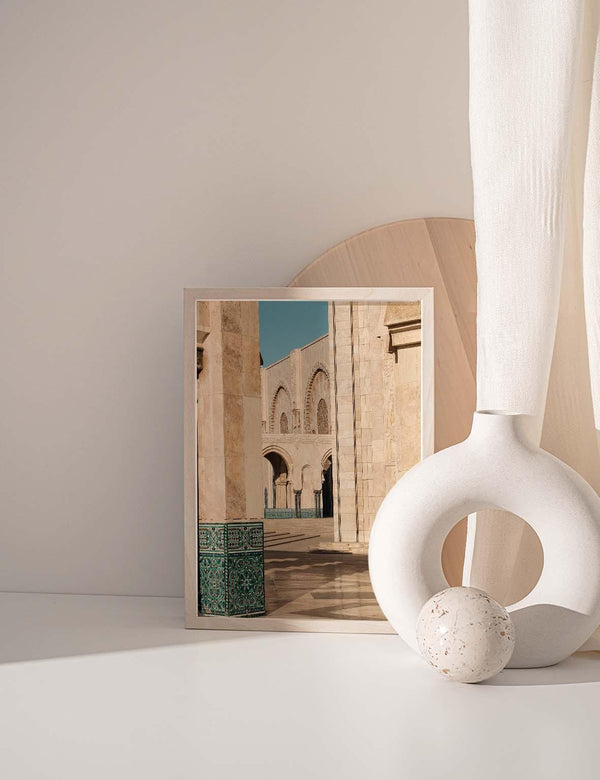 Casablanca Mosque Pillars and View, Morocco 2021 - Doenvang