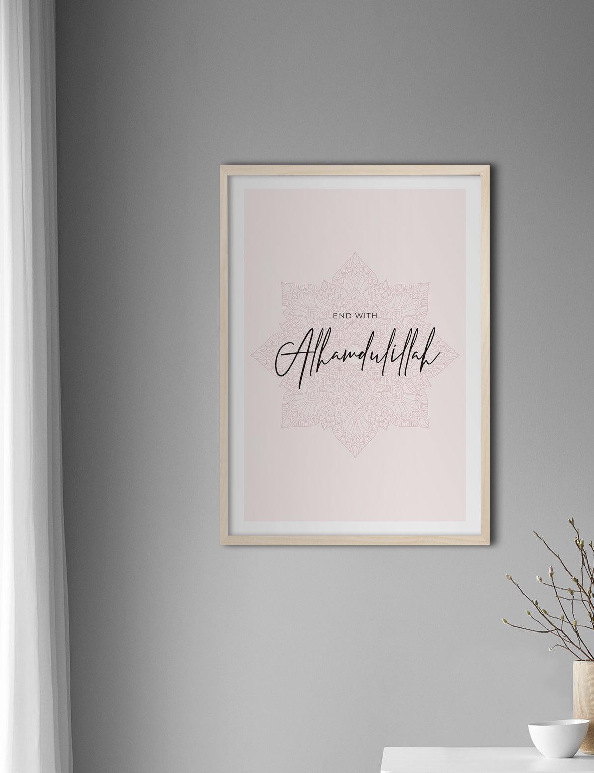 End with Alhamdulillah, Pink - Doenvang