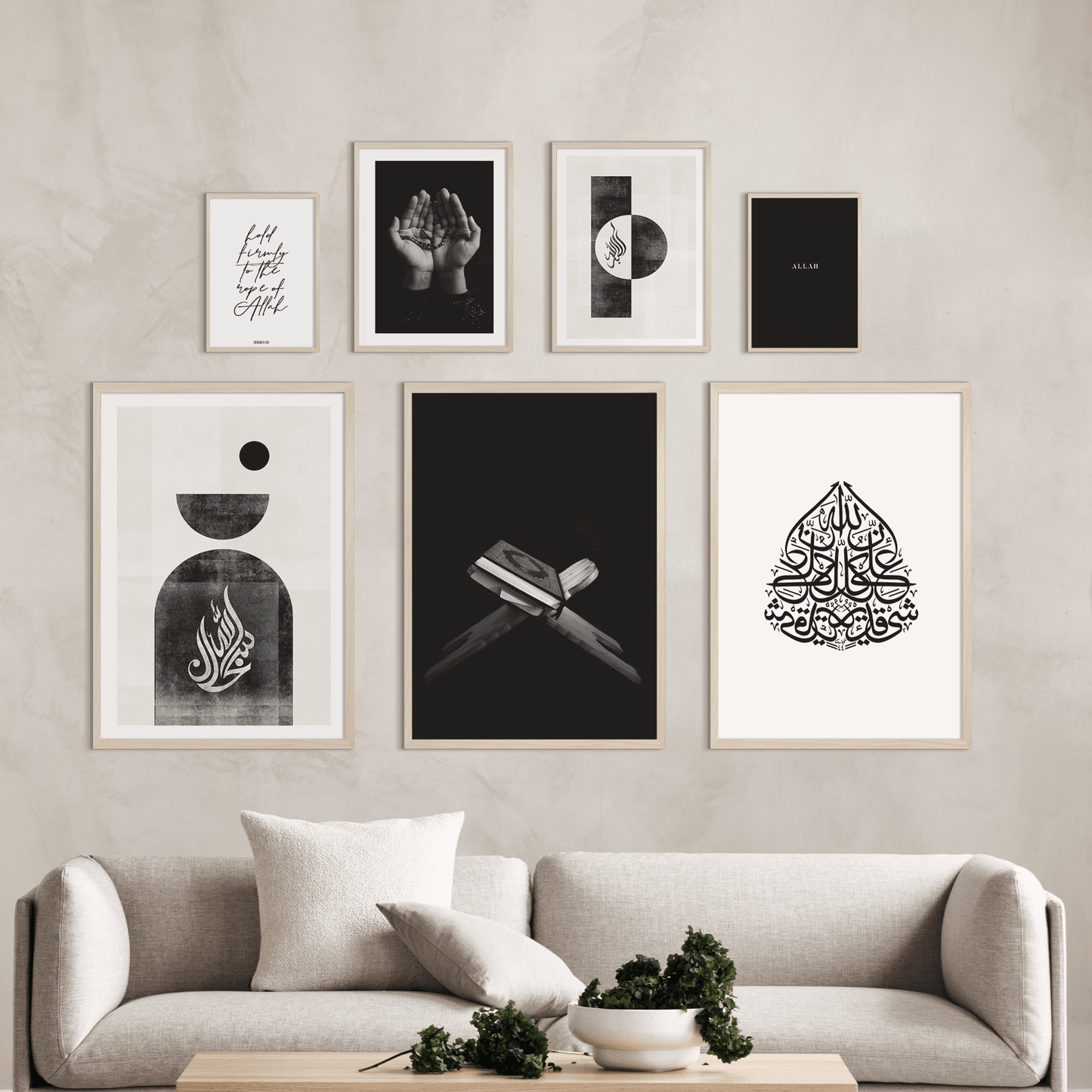 Scandi Style Black, White Beige | Various Sizes Combination - Doenvang