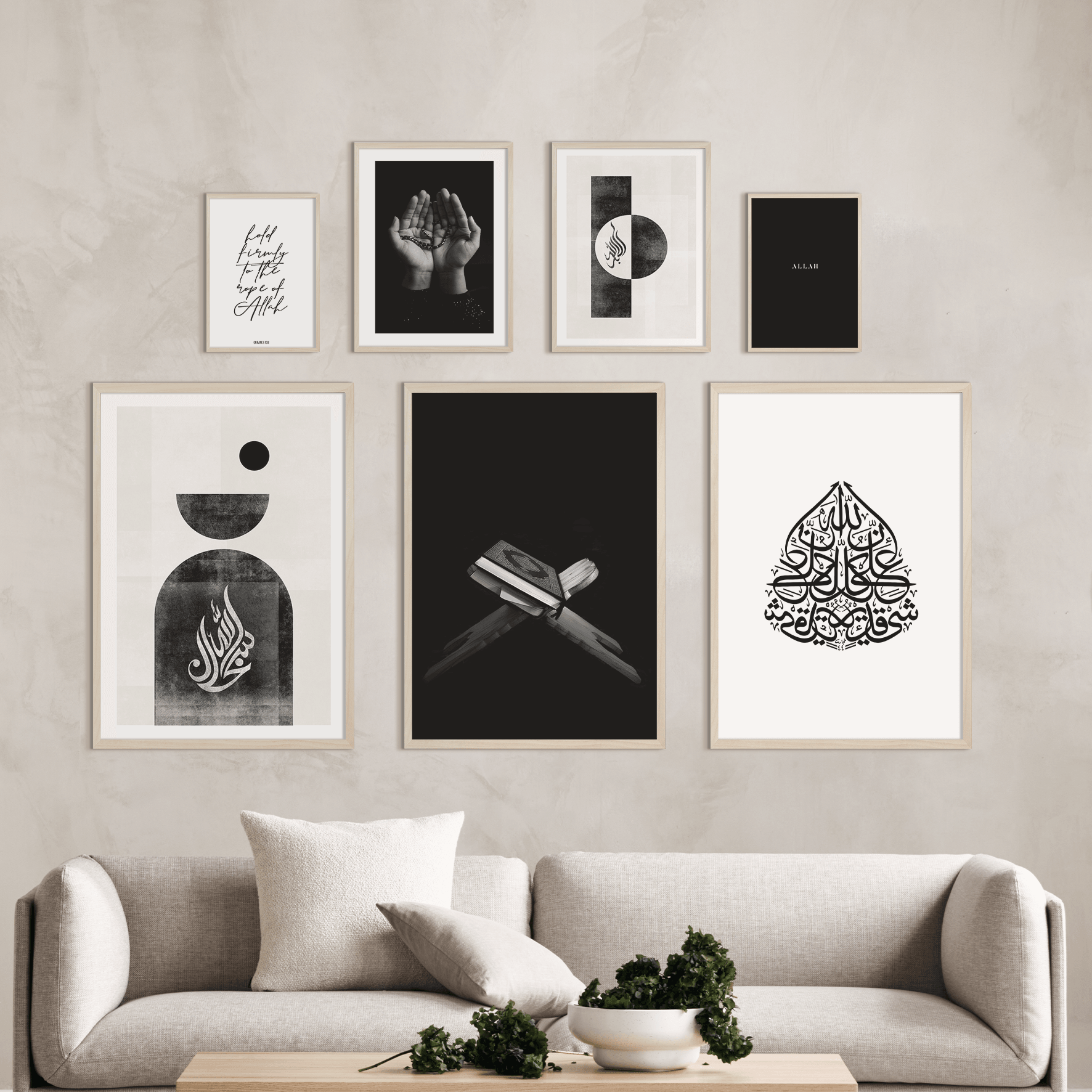 Scandi Style Black, White Beige | Various Sizes Combination - Doenvang