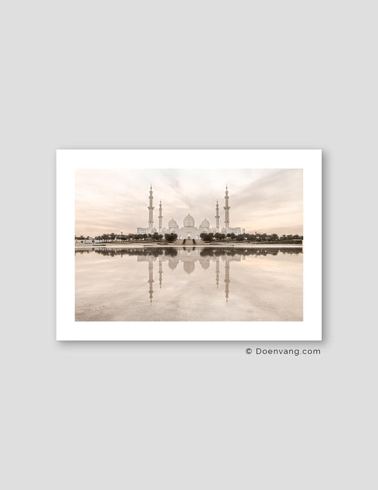 Sheikh Zayed Mosque Reflection Horizontal, Abu Dhabi 2020 - Doenvang