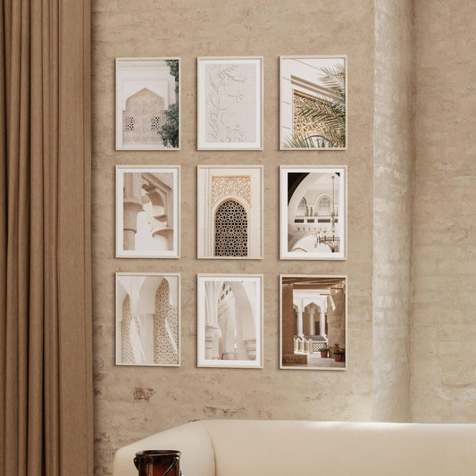 Soft colour UAE combination 9 small prints - Doenvang