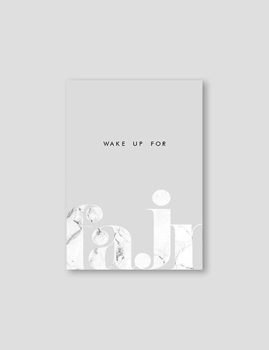 Wake Up For Fajr, Grey - Doenvang